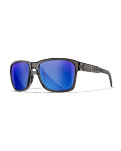LUNETTES TREK CAPTIVATE POLARIZED BLUE MIRROR / GLOSS CRYSTAL DARK GREY FRAME (AC6TRK09)