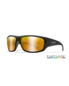 LUNETTES OMEGA POLARISANTE CAPTIVATE BRONZE MIRROR / MATTE BLACK FRAME (ACOME04)