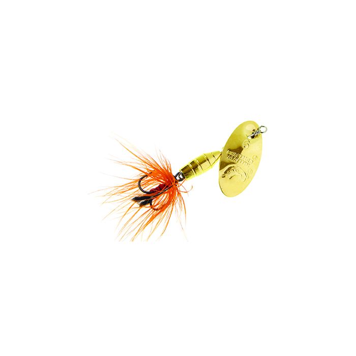 CUILLERE DELUXE DRESSED FLY PMF-GO - GOLD ORANGE - 4 (10/pck)